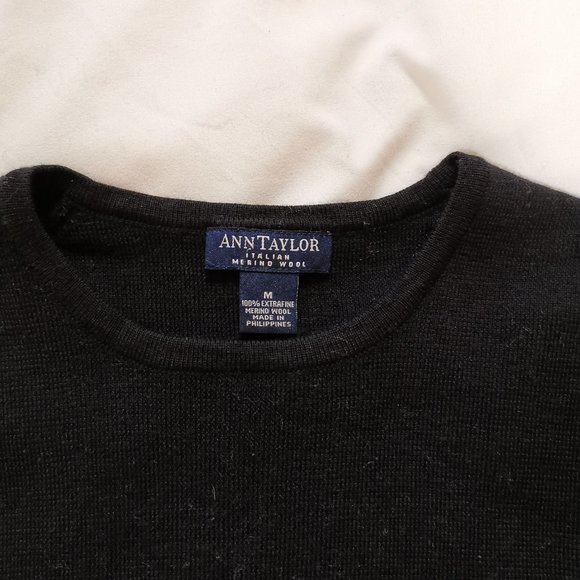 100% Merino wool crewneck short sleeves sweater - Picture 2 of 4